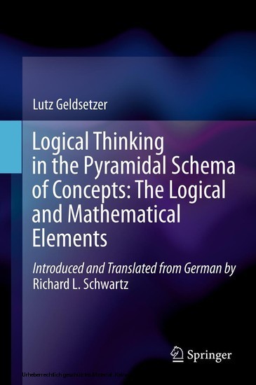 Logical Thinking in the Pyramidal Schema of Concepts: The Logical and Mathematical Elements main product photo
