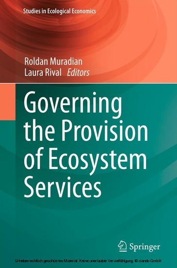 Governing the Provision of Ecosystem Services main product photo