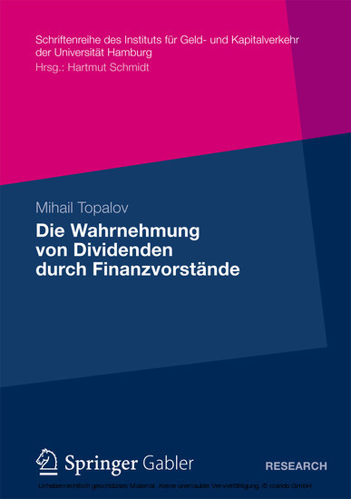 Die Wahrnehmung von Dividenden durch Finanzvorstände main product photo