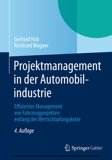 Projektmanagement in der Automobilindustrie main product photo