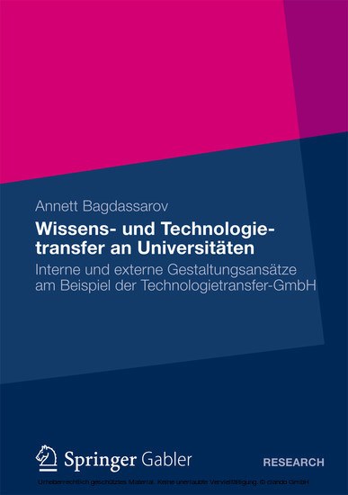 Wissens- und Technologietransfer an Universitäten main product photo