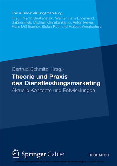 Theorie und Praxis des Dienstleistungsmarketing main product photo