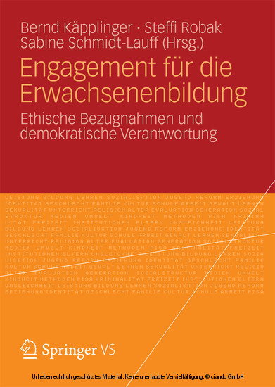 Engagement für die Erwachsenenbildung main product photo