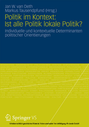Politik im Kontext: Ist alle Politik lokale Politik?