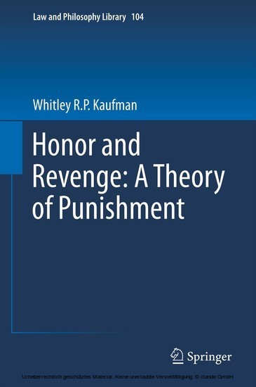 Honor and Revenge: A Theory of Punishment main product photo