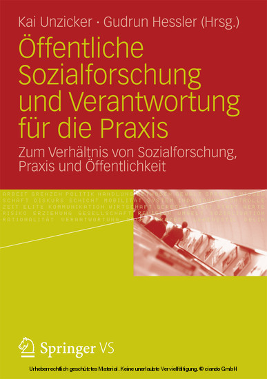 Öffentliche Sozialforschung und Verantwortung für die Praxis main product photo