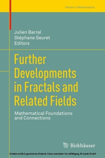 Further Developments in Fractals and Related Fields main product photo