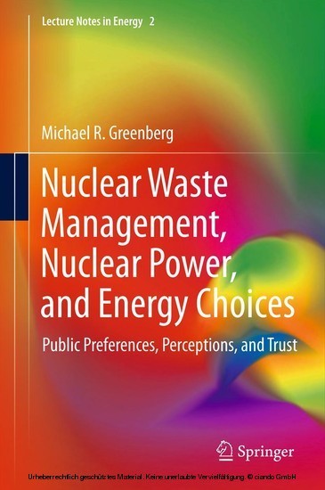 Nuclear Waste Management, Nuclear Power, and Energy Choices main product photo