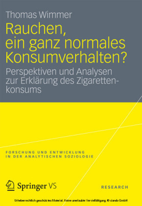 Rauchen, ein ganz normales Konsumverhalten?