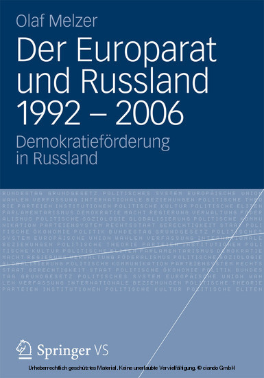 Der Europarat und Russland 1992 - 2006 main product photo