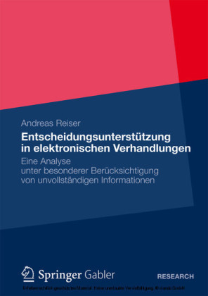 Entscheidungsunterstützung in elektronischen Verhandlungen