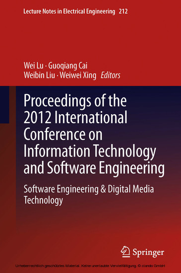Proceedings of the 2012 International Conference on Information Technology and Software Engineering main product photo