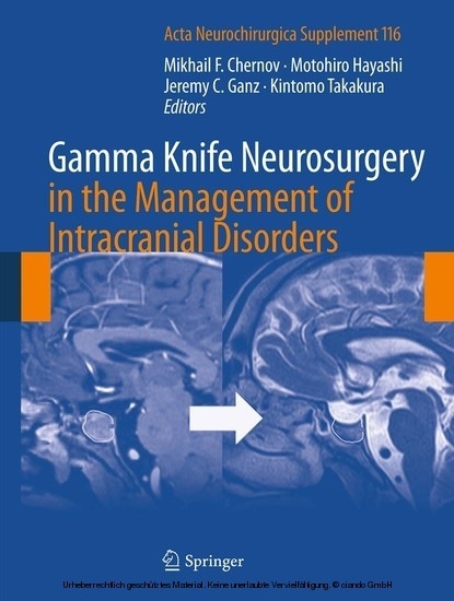 Gamma Knife Neurosurgery in the Management of Intracranial Disorders main product photo