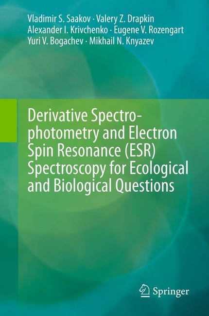 Derivative Spectrophotometry and Electron Spin Resonance (ESR) Spectroscopy for Ecological and Biological Questions main product photo