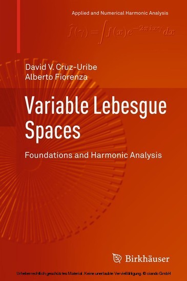 Variable Lebesgue Spaces main product photo