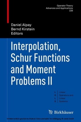 Interpolation, Schur Functions and Moment Problems II