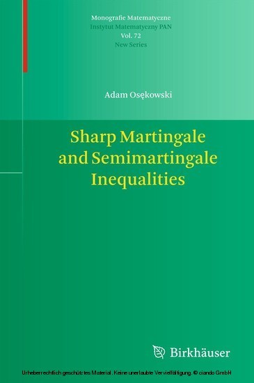 Sharp Martingale and Semimartingale Inequalities main product photo