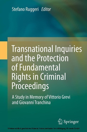 Transnational Inquiries and the Protection of Fundamental Rights in Criminal Proceedings main product photo