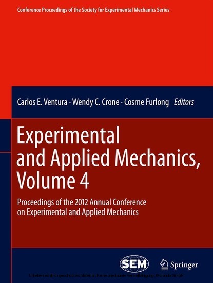 Experimental and Applied Mechanics, Volume 4 main product photo