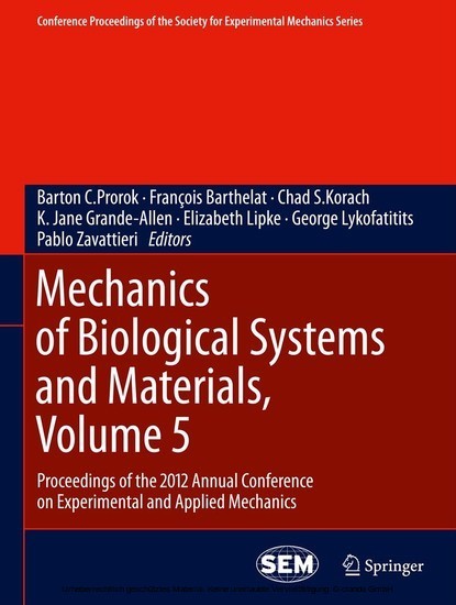 Mechanics of Biological Systems and Materials, Volume 5 main product photo
