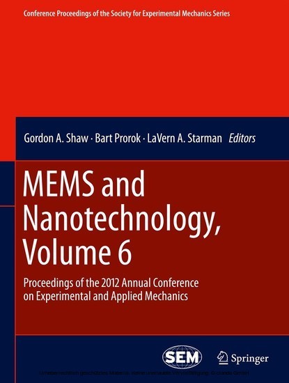MEMS and Nanotechnology, Volume 6 main product photo