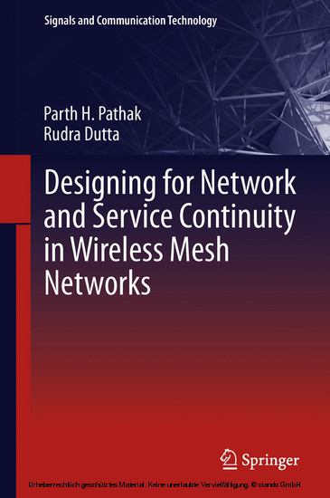 Designing for Network and Service Continuity in Wireless Mesh Networks main product photo