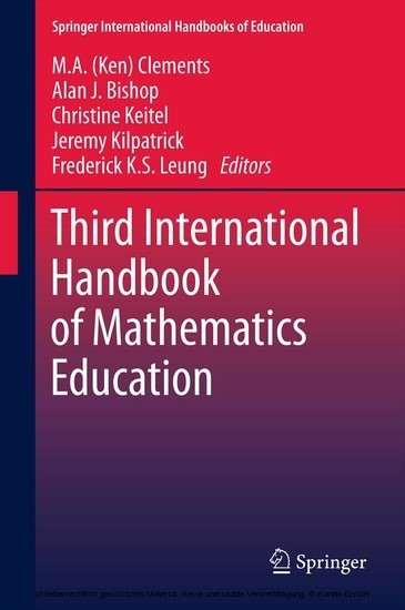 Third International Handbook of Mathematics Education main product photo