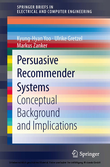 Persuasive Recommender Systems main product photo