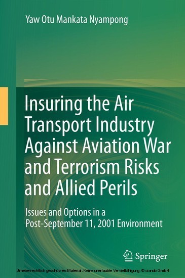 Insuring the Air Transport Industry Against Aviation War and Terrorism Risks and Allied Perils main product photo