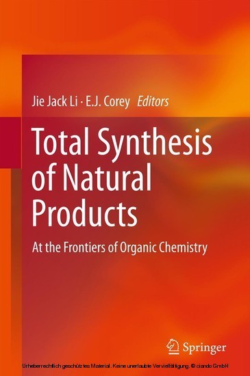 Total Synthesis of Natural Products main product photo