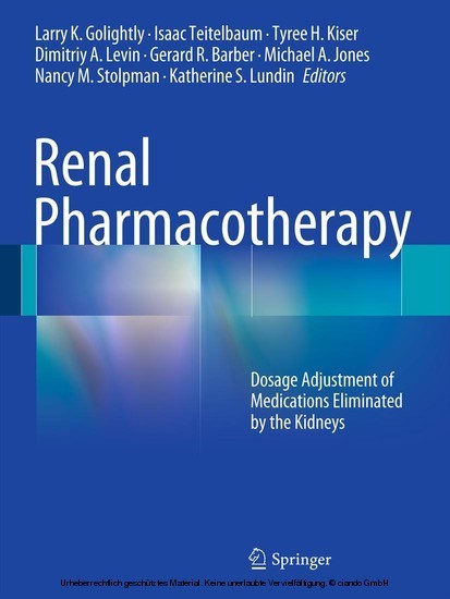 Renal Pharmacotherapy main product photo