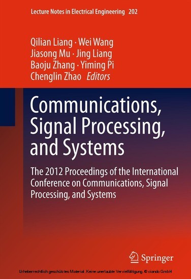 Communications, Signal Processing, and Systems main product photo