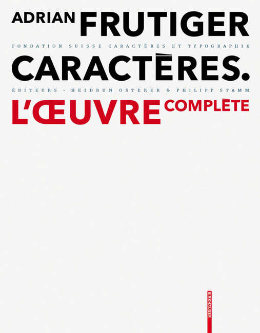 Adrian Frutiger - Caractères main product photo