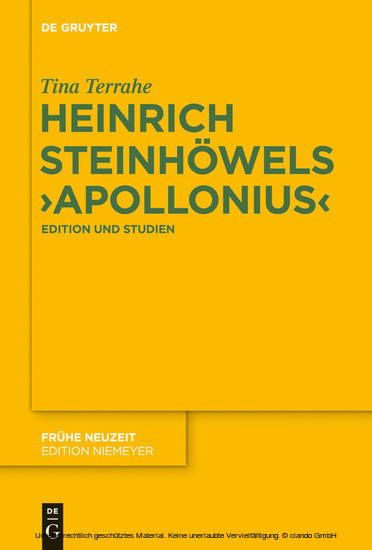 Heinrich Steinhöwels 'Apollonius' main product photo