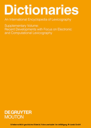 Dictionaries. An International Encyclopedia of Lexicography