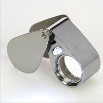 Präzisionslupe aus Metall, mit Beleuchtung, 30-fache Vergrößerung main product photo