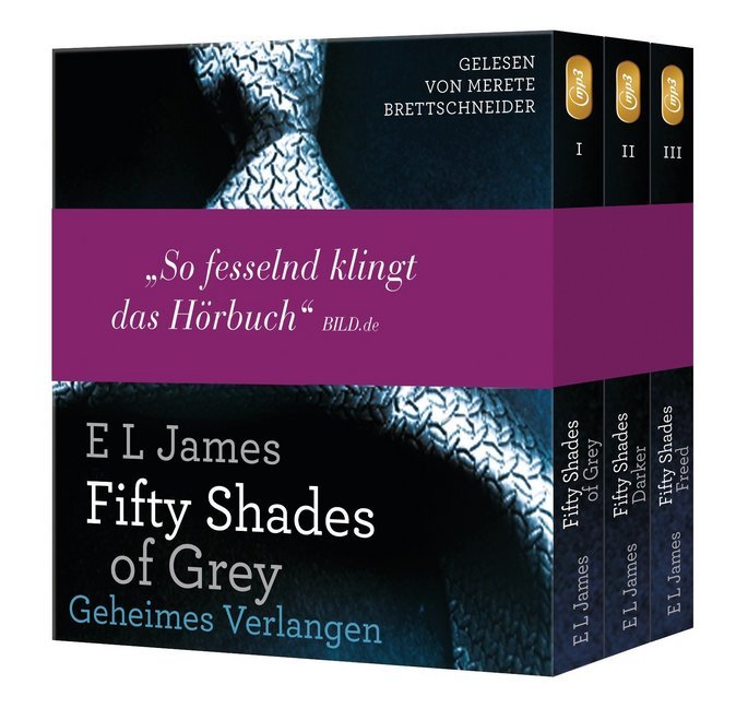 Fifty Shades of Grey, Die Gesamtausgabe (Teil 1-3), 6 Audio-CD, 6 MP3 main product photo