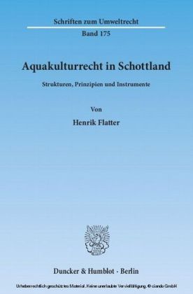 Aquakulturrecht in Schottland.