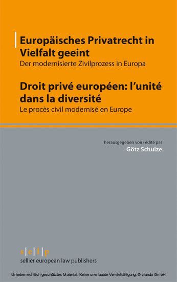 Europäisches Privatrecht in Vielfalt geeint - Droit privé européen: l'unité dans la diversité main product photo