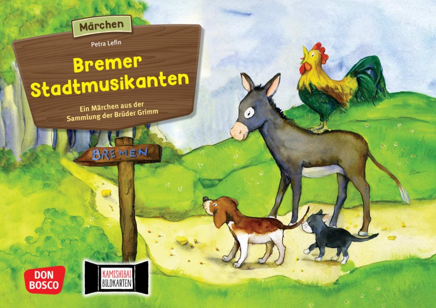 Die Bremer Stadtmusikanten. Kamishibai Bildkartenset main product photo