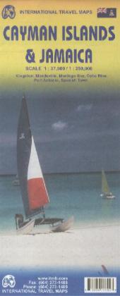 Landkarte Cayman Island & Jamaica