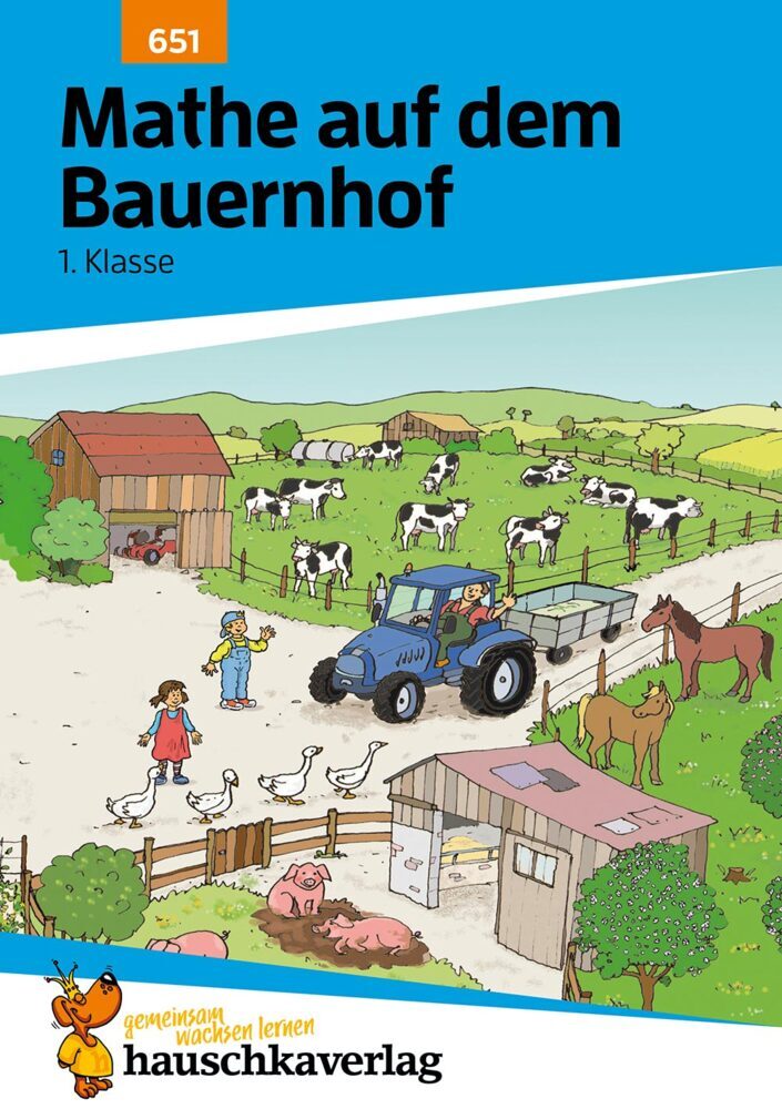Mathe 1. Klasse Übungsheft - Mathe auf dem Bauernhof main product photo