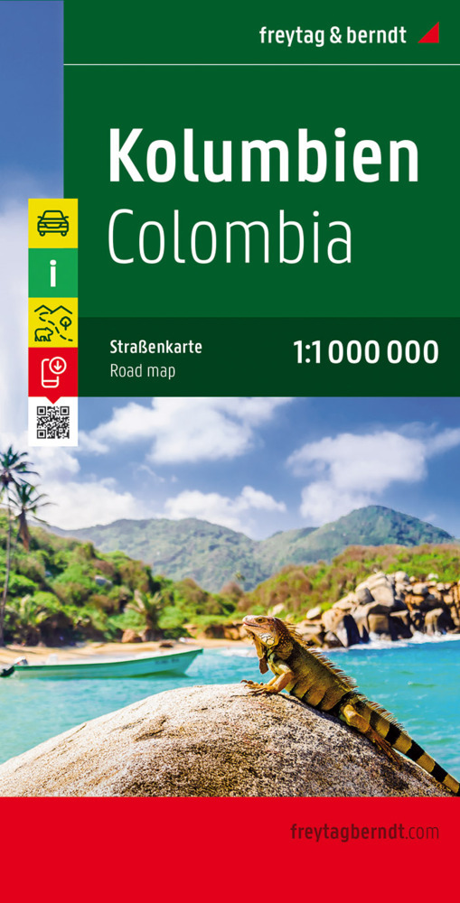 Freytag & Berndt Autokarte Kolumbien. Colombia main product photo