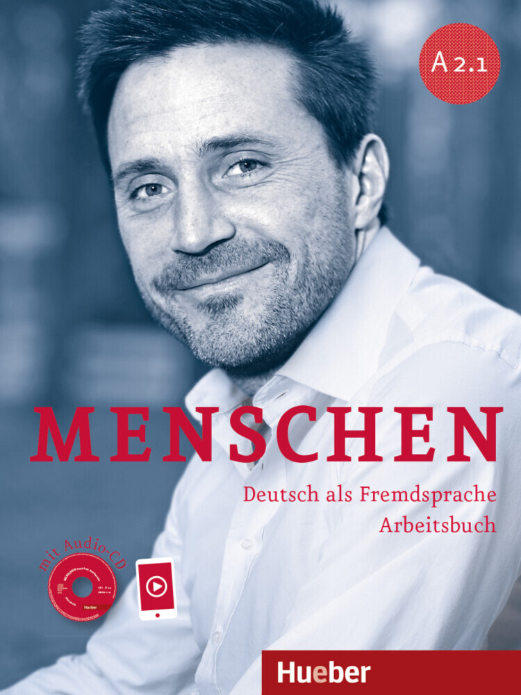 Menschen - Deutsch als Fremdsprache. Menschen A2.1. Arbeitsbuch mit Audio-CD main product photo