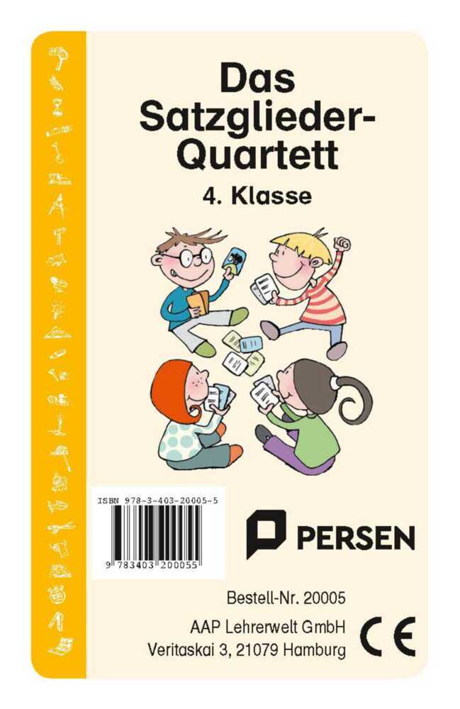 Das Satzglieder-Quartett (Kartenspiel) main product photo