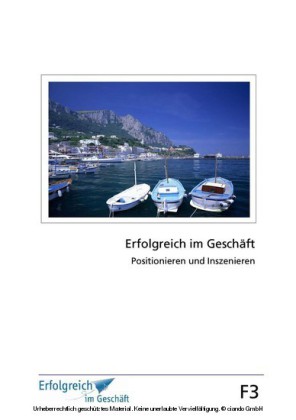Modul F3: Positionieren und Inszenieren
