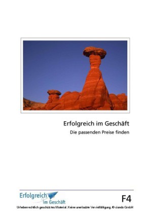 Modul F4: Die passenden Preise finden