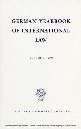 German Yearbook of International Law / Jahrbuch für Internationales Recht.
