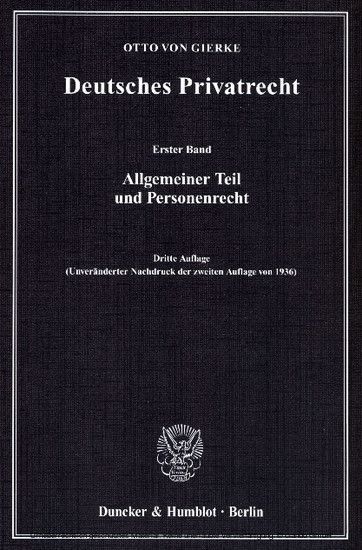 Deutsches Privatrecht. main product photo