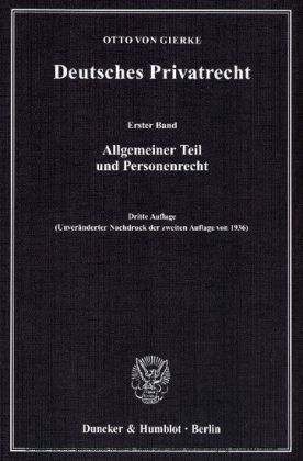 Deutsches Privatrecht.